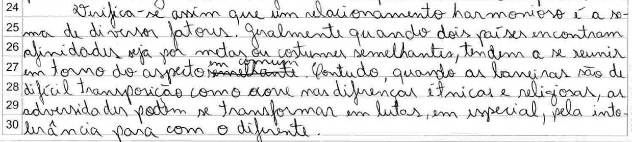 Verifica-se assim que um relacionamento harmonioso é a soma de diversos fatores. Geralmente quando dois países encontram afinidades seja por metas ou costumes semelhantes, tendem a se reunir em torno do aspecto em comum. Contudo, quando as barreiras são de difícil transposição como ocorre nas diferenças étnicas e religiosas, as adversidades podem se transformar em lutas, em especial, pela intolerância para com o diferente.
